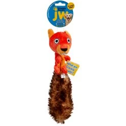 Discount ⌛ Petmate JW Pet Crackle Heads Plush Skippy Squirrel ???? Dog Toy, Medium ????