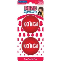 New ✔️ Kong Signature Balls ???? Dog Toy 2 Pk. ⌛