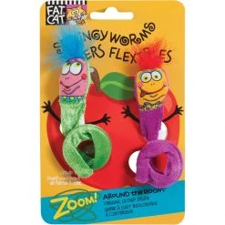 Hot Sale ???? Petmate Fat Cat Classic Springy Worms 2 Pk. ????