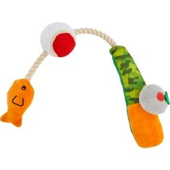 Best Sale ???? Leaps & Bounds Nice Catch Fishing Pole Plush ???? Dog Toy, X Large ⭐