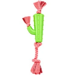 Outlet ???? Leaps & Bounds Rubber Cactus & Rope ???? Dog Toy Large ????