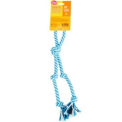 Deals ???? Leaps & Bounds Blue & Multicolor Rope ???? Dog Toy With Handle ????