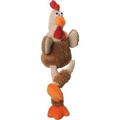 Coupon ???? GoDog Plush Checkers Skinny Rooster With Chew Guard Technology ✔️