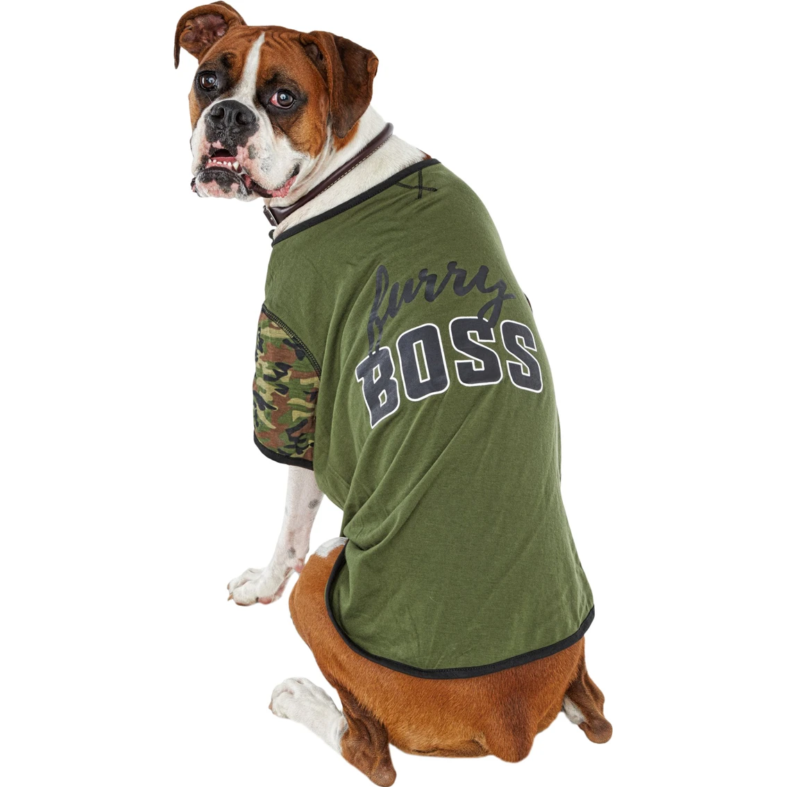 Outlet ???? Petco Bond & Co. Furry Boss Camo ???? Dog Tee ???? - Image 5