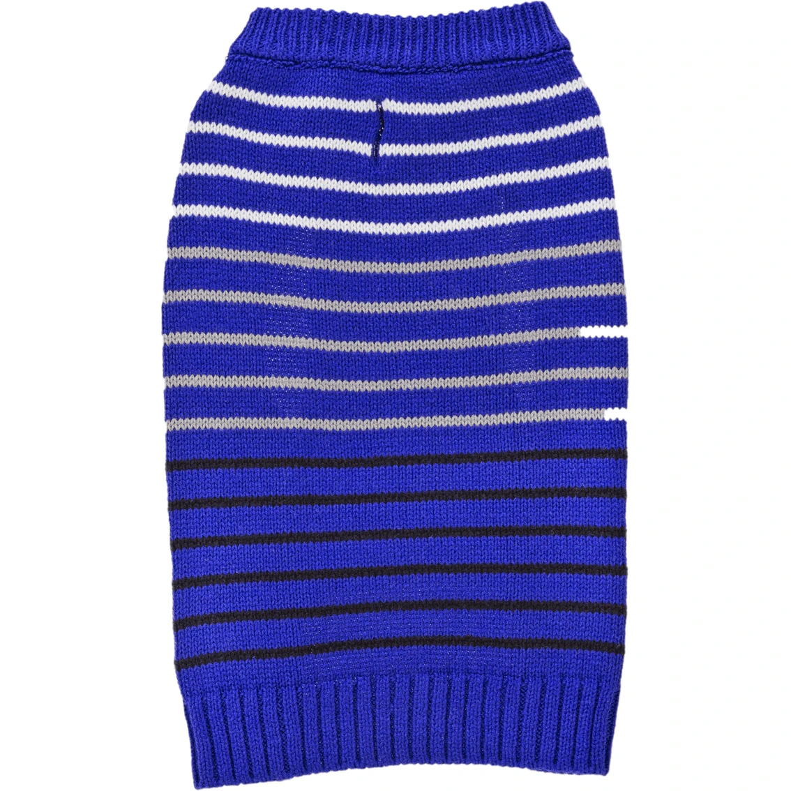 Discount ❤️ Petco Bond & Co. Blue Knit Striped ???? Dog Sweater, Medium ???? - Image 3