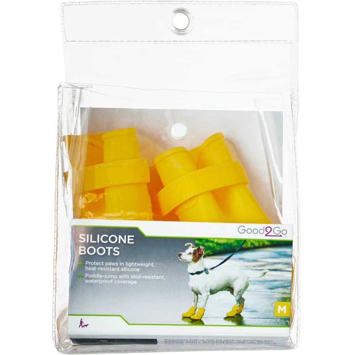 Best Sale ???? Good 2 Go Rain Or Shine Silicone ???? Dog ???? Boots, Yellow ✨ - Image 2