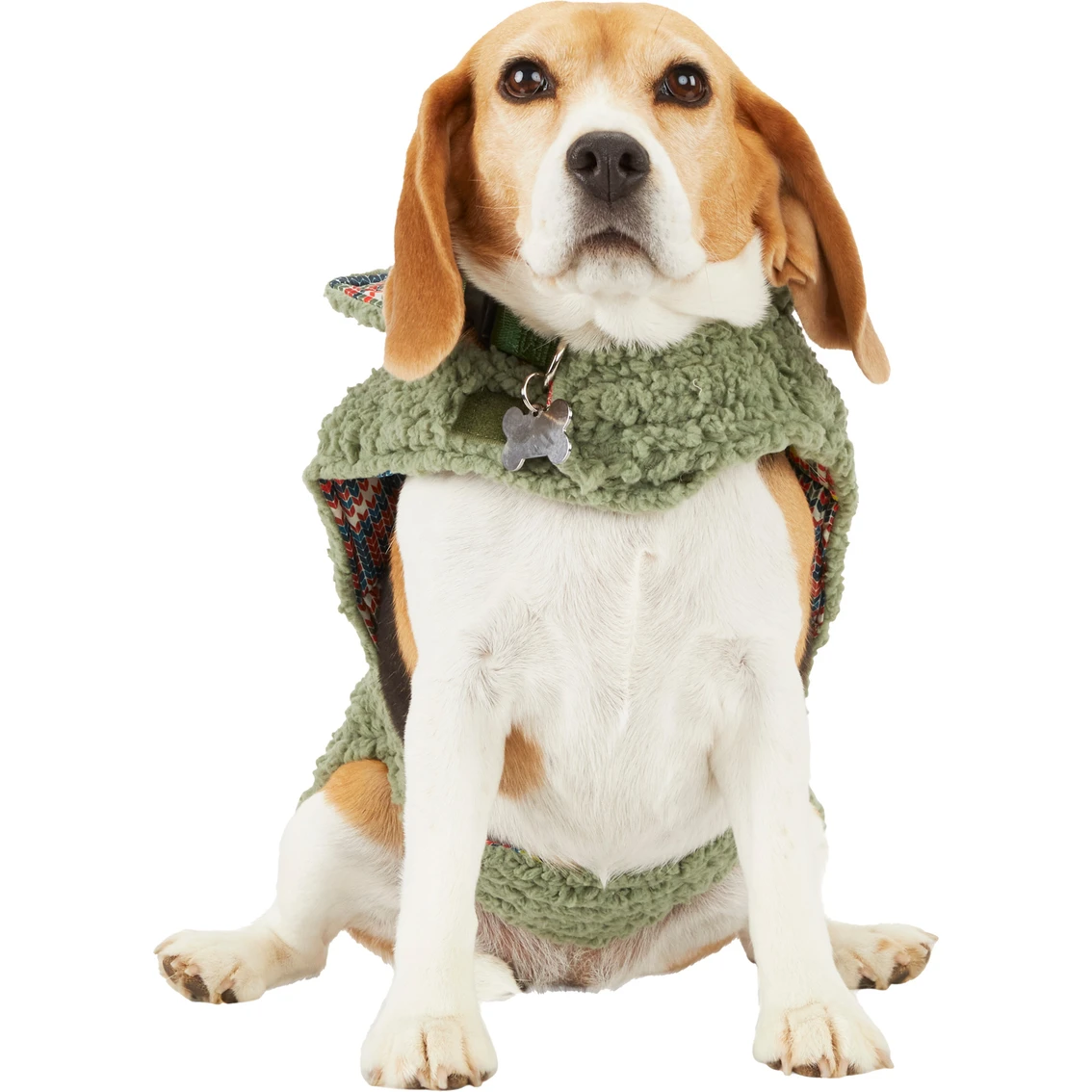 Coupon ???? Youly The Nature Lover Olive And Multicolor Reversible ???? Dog Puffer ???? Coat ???? - Image 3