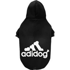 Wholesale ???? Fresh Pawz Adidog Black Logo Pet Hoodie ????